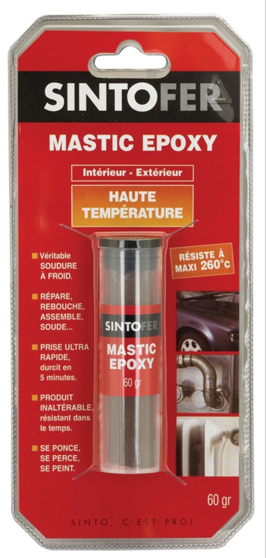 Mastic Sintofer époxy métal haute température - BATIFER, quincaillerie  professionnelle, spécialiste du bâtiment et de l'agencement