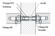 Fixation double face (portes bois / PVC / aluminium)